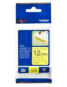 Brother Nastro 12MM NERA/GIALLO RESIS - TZES631