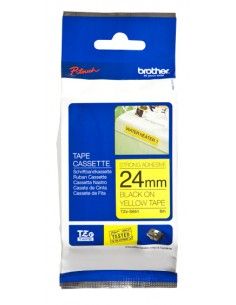 Brother Nastro DA 24MM NERA/GIALLO RESIS - TZES651