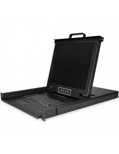 Startech.com RKCONS1708K Rack Console 17" 1280 x 1024 Acciaio Nero