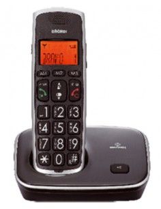 BRONDI TELEF. CORDLESS BRAVO GOLD 2BLACK Tasti grandi,display,suonerie polif.,tasto Boost,fino a 5 p. - BRAVO GOLD 2 B