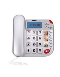 BRONDI TELEF. FILO SUPER BRAVO PLUS TELE Tasti grandi, vivavoce, display LCD,tasto SOS, telecomando - SUPER BRAVO PLUS