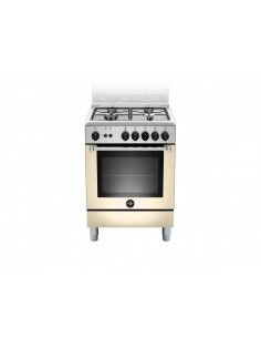 Bertazzoni La Germania AMN664GCRV Cucina Gas 4 Fornelli con Forno da 60 cm Crema