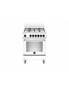 Bertazzoni La Germania AMN664EBV Cucina Gas 4 Fornelli con Forno Elettrico da 60 cm Bianco