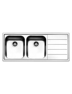 Apell LN1162IRBC Lavello 117X51 cm 2 Vasche Acciaio inossidabile