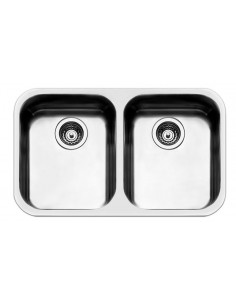 Apell FE4040UBC Lavello 76X45 cm 2 Vasche Rettangolare Acciaio inossidabile