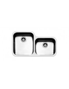 Apell FE4534UBC Lavello 86X18 cm 2 Vasche Rettangolare Acciaio inossidabile