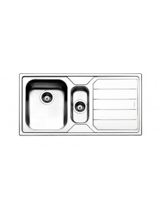 Apell LN1002IRBC Lavello 10X50 cm 2 Vasche Rettangolare con Gocciolatoio Acciaio inossidabile