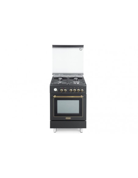 Delonghi PEMA 664 C ED Cucina Gas 4 Fornelli con Forno Elettrico da 60 cm Antracite | tekworld.click