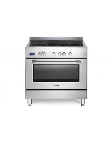 Delonghi PRO 96 MX ED Cucina con Piano cottura a induzione 4 Fornelli con forno Elettrico da 90 cm Acciaio inossidabile | Tekwor