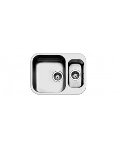 Apell FE3415UBC Lavello 57X46 cm 2 Vasche Rettangolare Argento