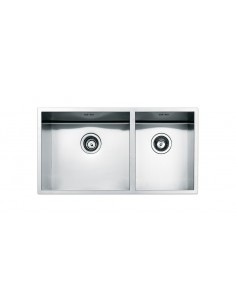 Apell FEQ4530USC Lavello 80X42 cm 2 Vasche Rettangolare Acciaio inossidabile