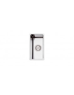 Apell FEM18UBC Lavello 22X38 cm 1 Vasca Rettangolare Argento