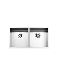 Apell FEQ3838USC Lavello 81 X 43 cm 2 vasche Argento