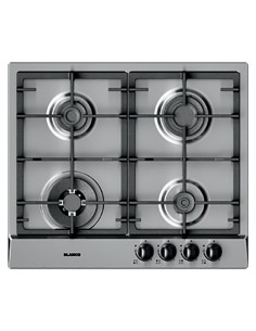 Blanco EXCLUSIVE 6X5-4 Piano Cottura Gas 4 Fornelli 58 cm Acciaio inox | tekworld.click