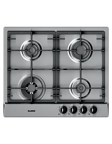 Blanco EXCLUSIVE 6X5-4 Piano Cottura Gas 4 Fornelli 58 cm Acciaio inox | tekworld.click