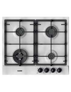 Blanco EXCLUSIVE 6X5-4 Piano Cottura Gas 4 Fornelli 58 cm Bianco | tekworld.click