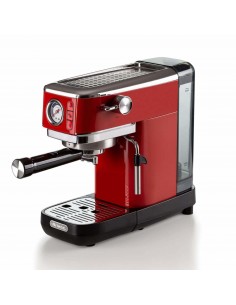 Ariete 1381/13 METAL SLIM Macchina per espresso Cialde caffè, Caffè macinato 2 tazze 1,1 L 1300 W Rosso