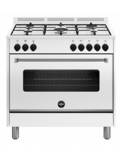Bertazzoni La Germania AMN965EBV-24 Cucina Gas 5 Fornelli 1 Elettrico da 90 cm Crema