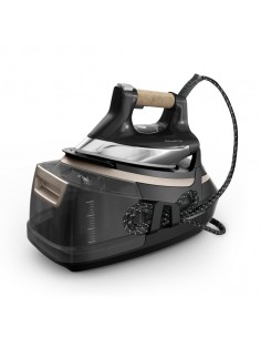 Rowenta DG9661 Ferro da Stiro 2800 W Piastra Microsteam 400 HD 3De Laser Beige, Nero
