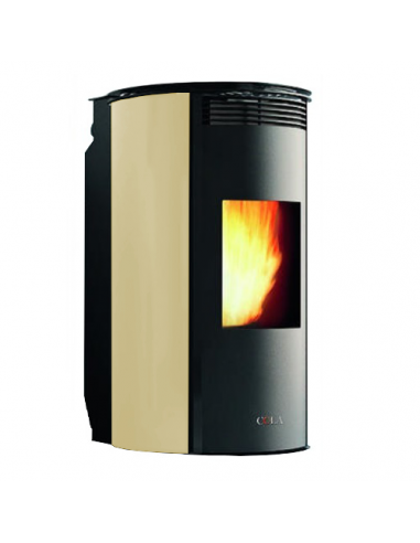 COLA WAVE Vetro LAK4Z10Y Stufa Canalizzata Avorio | tekworld.click