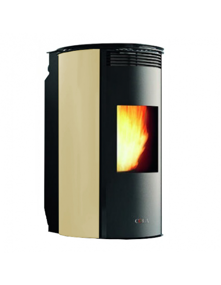 COLA WAVE Vetro LAK4Z10Y Stufa Canalizzata Avorio | tekworld.click