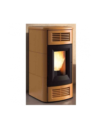 COLA BEAUTY LUX LA13V20Y Stufa Canalizzata Maiolica Cuoio | tekworld.click