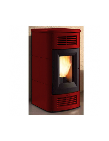 COLA BEAUTY LUX LA13V30Y Stufa Canalizzata Maiolica Bordeaux | tekworld.click