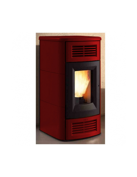 COLA BEAUTY LUX LA13V30Y Stufa Canalizzata Maiolica Bordeaux | tekworld.click