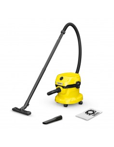 Karcher WD 2 Plus Aspirapolvere portatile solido-liquidi AC Nero, Giallo