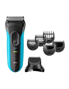 Braun Series 3 Rasoio elettrico Nero, Blu