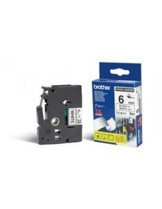 Brother Nastro 6MM NERA/BIANCO RESIS - TZES211