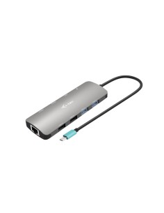 USB-C METAL NANO 2XHDMI DOCK+PD100W
