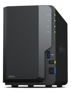 SYNOLOGY NAS TOWER 2BAY 2.5"/3.5" HDD SATA CPU Realtek RTD1619B + 2Gb Ram DDR4 + 1x Gigabit + x3 USB