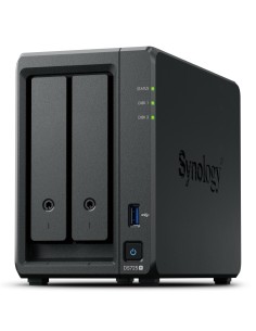 SYNOLOGY NAS TOWER 2X SATA, 2X NVME, MAX 40 CAM, RYZEN R1600, 4GB ECC, 2.5GBE, USB, ESATA,
