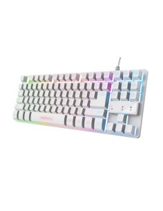TRUST KEYBOARD GXT 833W TKL THADO GAMING25895 - GXT 833W THADO TKL KEYBOARD WHITE