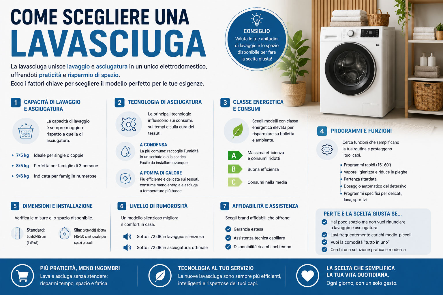 Come scegliere una Lavasciuga